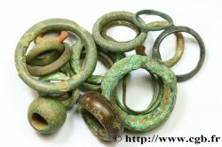  ROUELLE  Lot de 19 anneaux en bronze