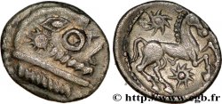 BELLOVAQUES (Région de Beauvais) Quart de statère d argent à l astre, cheval à droite