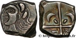 VOLQUES TECTOSAGES (région de Toulouse) Drachme “à la tête cubiste”, lourde, S. 38