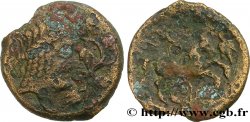 GALLIA - AULERCI EBUROVICES (Región d Evreux) Bronze à la tête d’Apollon et à la treille de vigne