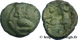 GALLIA BELGICA - BELLOVACI (Area of Beauvais) Bronze au personnage agenouillé et au cheval