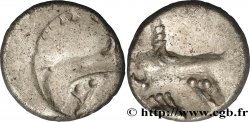 ÉDUENS (BIBRACTE, région du Mont-Beuvray) Denier ATPILI.F ORCETIRIX, au dauphin - incus