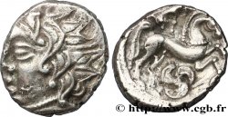 GALLIA - CARNUTES (Area of the Beauce) Drachme au loup et au cheval