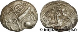GALLIEN - BELGICA - AMBIANI (Region die Amiens) Denier d argent scyphate dit “à l hippocampe”, fragmentaire