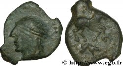 GALLIA - CARNUTES (Región de la Beauce) Bronze au cheval et au sanglier