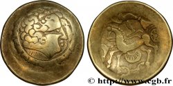 SÉQUANI - HELVETII, Unspecified (Current Switzerland) Statère, type de Crainvilliers au croissant XF