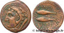 ESPAGNE - GADIR/GADES (Provincia of Cadiz) Chalque à la tête de Melqart et aux thons AU/XF