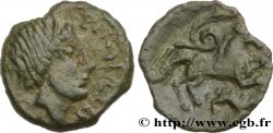 GALLIA - CARNUTES (Area of the Beauce) Bronze PIXTILOS classe X au cheval et au sanglier