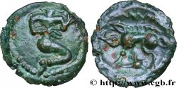 BELLOVAQUES (Région de Beauvais) Bronze au personnage agenouillé et au sanglier