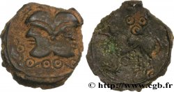 GALLIA BELGICA - SUESSIONES (Región de Soissons) Bronze à la tête janiforme, classe II