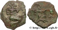 GALLIEN - BELGICA - BELLOVACI (Region die Beauvais) Bronze au personnage agenouillé et au sanglier