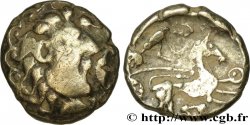 ÉDUENS (BIBRACTE, région du Mont-Beuvray) Quart de statère en électrum à la lyre, type de Chenôves