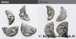 GALLO-BELGIAN - CELTIC Lot de 4 monnaies fragmentaires