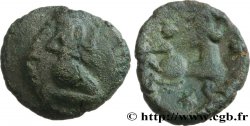GALLIEN - BELGICA - BELLOVACI (Region die Beauvais) Bronze au personnage agenouillé et au cheval