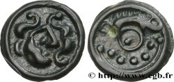 GALLIEN - BELGICA - SUESSIONES (Region die Soissons) Potin au sanglier, au torque et aux globules