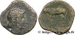 GALLIA BELGICA - REMI (Región de Reims) Bronze GERMANVS INDVTILLI au taureau (Quadrans)