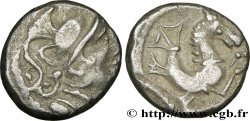 GALLIA - ALLOBROGES (Area of the Dauphiny) Denier à l’hippocampe, tête à droite AU