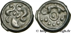 GALLIA BELGICA - SUESSIONES (Area of Soissons) Potin au sanglier, au torque et aux globules