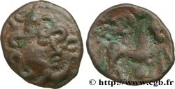 GALLIA BELGICA - AMBIANI (Región de Amiens) Bronze au cheval et à la tête coupée