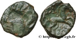AMBIANI (Area of Amiens) Bronze à la tête humaine et au cheval