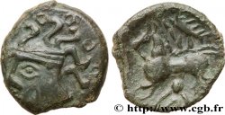GALLIA - AULERCI EBUROVICES (Area of Évreux) Bronze au cheval et à l’oiseau