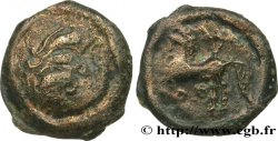 GALLIA - BITURIGES CUBI (Región de Bourges) Bronze au cheval et aux trois annelets