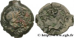 GALLIEN - BELGICA - PARISER RAUM Bronze à la tête casquée et au cheval
