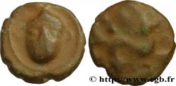GALLIA BELGICA - AMBIANI (Región de Amiens) Bronze à la tête de face
