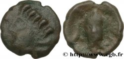 GALLIEN - BELGICA - AMBIANI (Region die Amiens) Bronze à la tête de face, BN. 8405