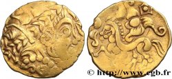 PARISII (Région de Paris) Quart de statère d or, type de Sarcelles TTB