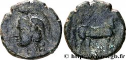 HISPANO- CARTHAGINOISES Unité de bronze à la tête d’Athéna