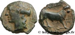 MASSALIA - MARSEILLE Petit bronze au taureau passant (hémiobole)