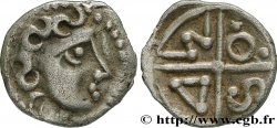 SÉQUANES (Région de Besançon) Obole à la croix, MASO tête à droite, type du coin d’Arbois SUP