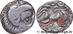 CORIOSOLITES (Région de Corseul, Cotes d Armor) Quart de statère de billon, classe III au nez en epsilon TB+/TTB