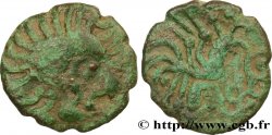 GALLIA - BELGICA - BELLOVACI (Regione di Beauvais) Bronze au coq à tête humaine