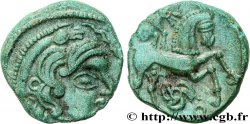 GALLIA BELGICA - AMBIANI (Area of Amiens) Bronze au cheval et à l’aurige écureuil AU