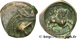 GALLIA - SANTONES / CENTROVESTE - Incerti Bronze au lion VRIDO.RVF