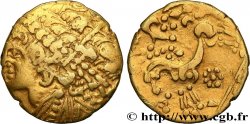 GALLIA BELGICA - AMBIANI (Area of Amiens) Statère “à la tête d indien” AU