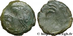 CARNUTES (Région de la Beauce) Bronze lourd à l’aigle et au croissant TB+