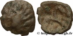 GALLIA BELGICA - AMBIANI (Regione di Amiens) Bronze à la tête humaine et au cheval