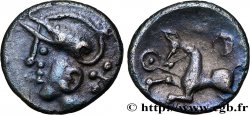 GALLIA - ÆDUI (BIBRACTE, Area of the Mont-Beuvray) Denier à la tête casquée