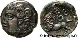 BITURIGES CUBES (Région de Bourges) Bronze ABVDOS aux trois annelets pointés TTB+/TB+