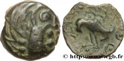 GALLIEN - SENONES (Region die Sens) Bronze INS à l’oiseau et au vase, classe VIII