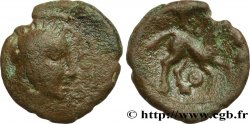 AMBIANI (Area of Amiens) Bronze au cheval et à la tête aux cheveux calamistrés