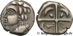 GALLIA - SOUTH WESTERN GAUL - VOLCÆ TECTOSAGES (Area of Toulouse) Drachme de style hybride entre “cubiste et romanisé”, S. 51 AU