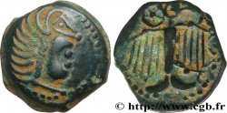 GALLIA - CARNUTES (Beauce area) Bronze à l’aigle et à la rouelle, tête à droite