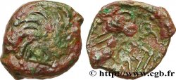 GALLIA - CARNUTES (Región de la Beauce) Bronze à l’aigle et à la rouelle, tête à gauche