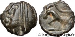 GALLIA BELGICA - SEQUANI (Región de Besançon) Potin à la grosse tête, au bandeau lisse