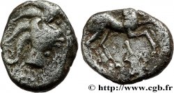 GALLIA - ÆDUI (BIBRACTE, Area of the Mont-Beuvray) Denier à l’oiseau - revers à l’étrier XF