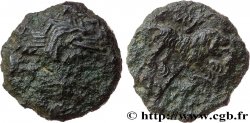 GALLIA - CARNUTES (Región de la Beauce) Bronze CATAL au lion et au sanglier